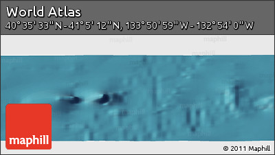 Satellite Panoramic Map of the Area around 40° 50' 23" N, 133° 22' 30" W