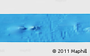 Shaded Relief Panoramic Map of the area around 40° 50' 23" N, 133° 22' 30" W