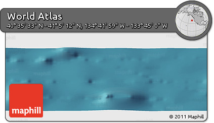 Satellite Panoramic Map of the Area around 40° 50' 23" N, 134° 13' 29" W