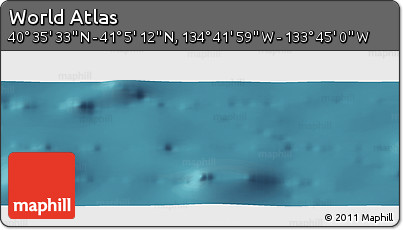 Satellite Panoramic Map of the Area around 40° 50' 23" N, 134° 13' 29" W