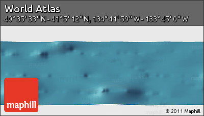 Satellite Panoramic Map of the Area around 40° 50' 23" N, 134° 13' 29" W