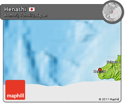 Physical 3D Map of Henashi