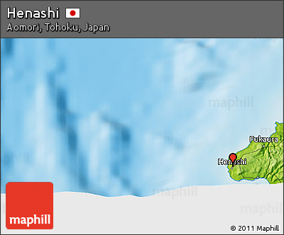 Physical 3D Map of Henashi