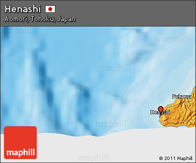 Political 3D Map of Henashi