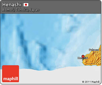 Political 3D Map of Henashi