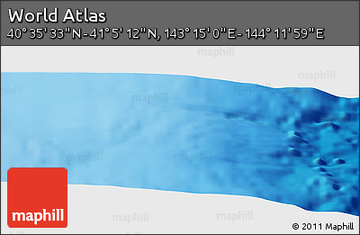 Physical Panoramic Map of the Area around 40° 50' 23" N, 143° 43' 29" E