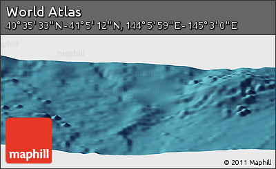 Satellite Panoramic Map of the Area around 40° 50' 23" N, 144° 34' 29" E