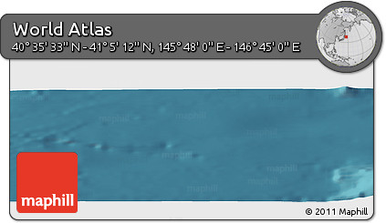 Satellite Panoramic Map of the Area around 40° 50' 23" N, 146° 16' 30" E