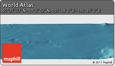 Satellite Panoramic Map of the Area around 40° 50' 23" N, 146° 16' 30" E