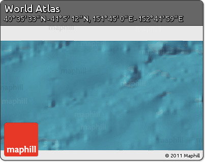 Satellite 3D Map of the Area around 40° 50' 23" N, 152° 13' 29" E