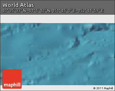 Satellite 3D Map of the Area around 40° 50' 23" N, 152° 13' 29" E