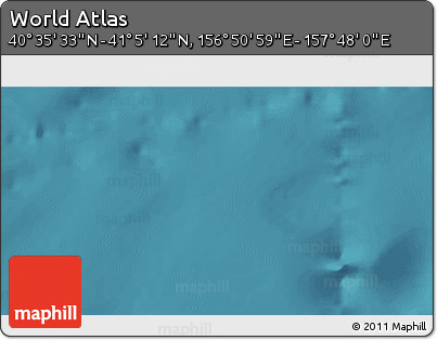 Satellite 3D Map of the Area around 40° 50' 23" N, 157° 19' 29" E