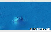 Shaded Relief 3D Map of the area around 40° 50' 23" N, 159° 1' 30" E