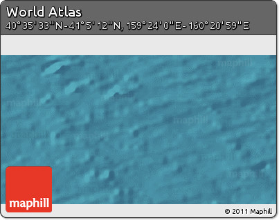 Satellite 3D Map of the Area around 40° 50' 23" N, 159° 52' 30" E