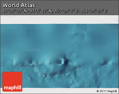 Satellite 3D Map of the Area around 40° 50' 23" N, 164° 7' 30" E