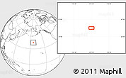 Blank Location Map of the area around 40° 50' 23" N, 173° 19' 29" W