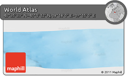 Physical Panoramic Map of the Area around 40° 50' 23" N, 18° 46' 29" E