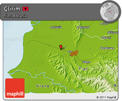 Physical 3D Map of Çlirim