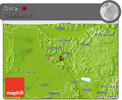 Physical 3D Map of Dotaj
