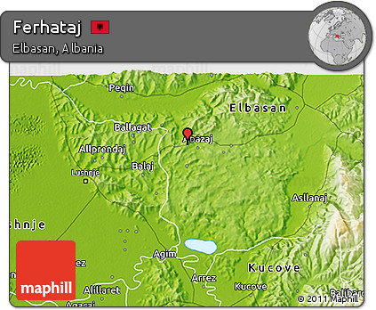 Physical 3D Map of Ferhataj