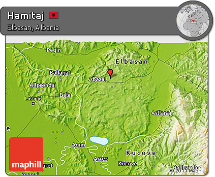 Physical 3D Map of Hamitaj