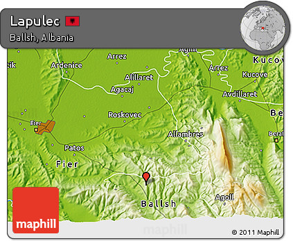 Physical 3D Map of Lapulec