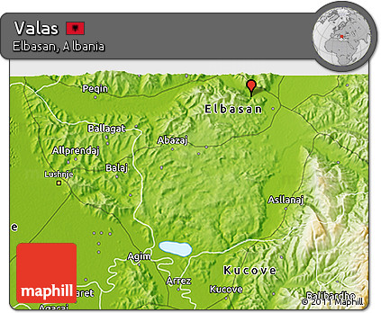 Physical 3D Map of Valas