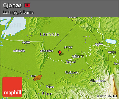 Physical 3D Map of Gjonas