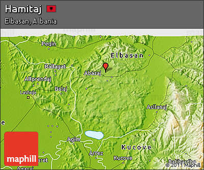 Physical 3D Map of Hamitaj