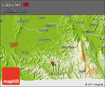 Physical 3D Map of Lapulec
