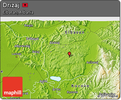 Physical 3D Map of Drizaj