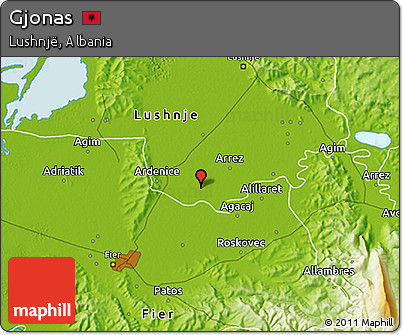 Physical 3D Map of Gjonas