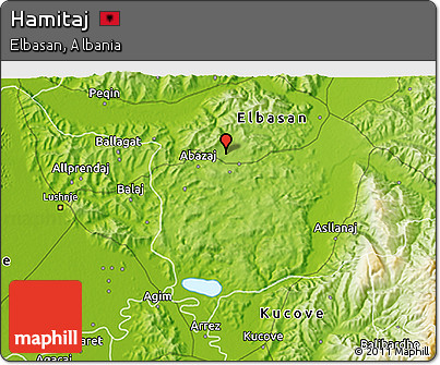 Physical 3D Map of Hamitaj