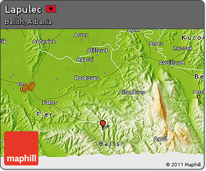 Physical 3D Map of Lapulec