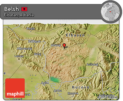 Satellite 3D Map of Belsh