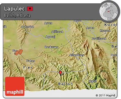 Satellite 3D Map of Lapulec