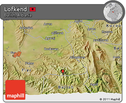 Satellite 3D Map of Lofkënd