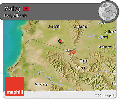 Satellite 3D Map of Makaj