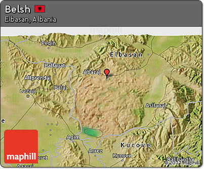 Satellite 3D Map of Belsh
