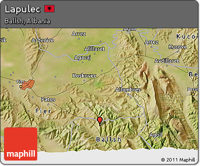 Satellite 3D Map of Lapulec