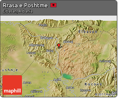 Satellite 3D Map of Rrasa E Poshtme