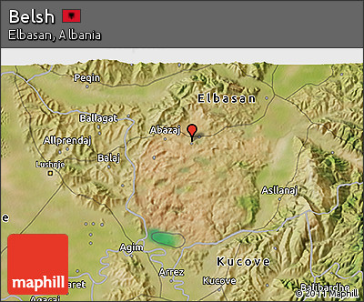 Satellite 3D Map of Belsh