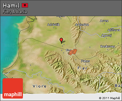 Satellite 3D Map of Hamil