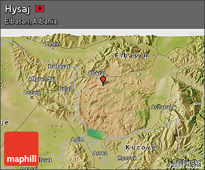 Satellite 3D Map of Hysaj