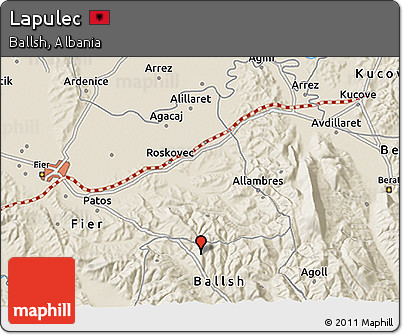 Shaded Relief 3D Map of Lapulec