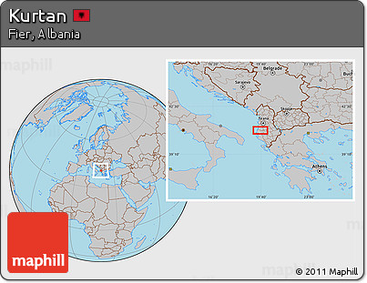 Gray Location Map of Kurtan