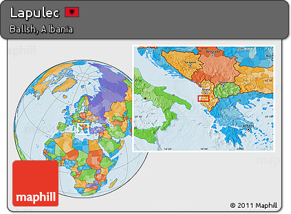 Political Location Map of Lapulec