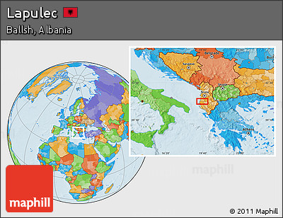 Political Location Map of Lapulec