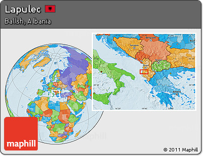 Political Location Map of Lapulec
