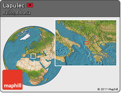Satellite Location Map of Lapulec